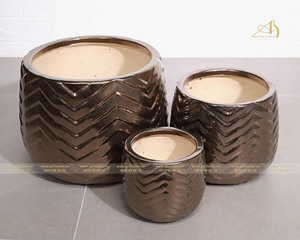 Sleek Modern FI130H23 23 cm Metal Flower <b>Pot</b> for Indoor Home <b>Garden</b> Mini Landscape Elevating Decoration Carton Size for Indoor - Product Image 6