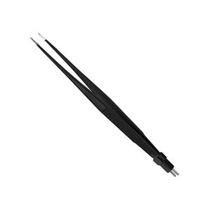 Pinzas de Coagulación Bipolares Reutilizables de Acero Inoxidable Negro, Pinzas Quirúrgicas Bipolares de Bayoneta para Neurocirugía y Microcirugía - Product Image 1