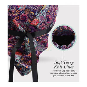 Gorros Quirúrgicos Unisex con Espacio para Cola de Caballo, Gorros de Enfermera Cómodos para Cabello Largo, Gorro Bouffant Elegante 100% Algodón Transpirable para Playa y Exteriores - Product Image 6