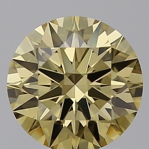 IGI 1.25 ct fantaisie jaune brunâtre diamant cultivé en laboratoire coupe ronde diamant en vrac qualité de pierres précieuses pour la fabrication de bijoux VVS2 - Product Image 1