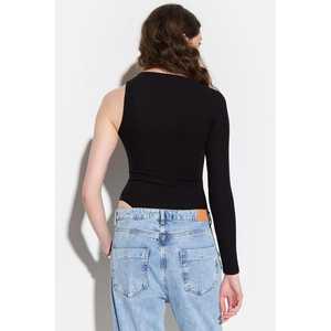 Blusa Casual de Manga Corta para Mujer, Logotipo Bordado en la Parte Delantera, Cuello Redondo, Decoración, Talla XL, Tejido de Punto, Poliéster, Corte Regular - Product Image 4