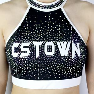 Top Deportivo de Animadoras con Pedrería Completa para Práctica - Product Image 4