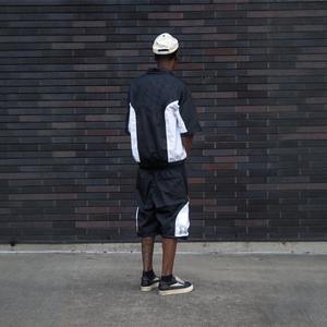 Ensemble coupe-vent en nylon et polyester pour hommes, survêtement de sport respirant avec fermeture éclair pour hommes, survêtements en nylon - Product Image 2