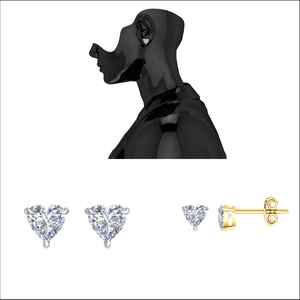 Boucles d'oreilles en diamant de laboratoire de qualité supérieure 1 Cts Bijoux en or massif 14 carats avec certificat IGI pour cadeau de fête de mariage - Product Image 4