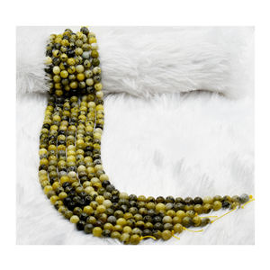 ผู้จัดจำหน่ายขายส่ง ลูกปัดพลอยเซอร์เพนไทน์คุณภาพดี เงางาม ขนาด 6 มม. สำหรับทำเครื่องประดับ Anshul Impex RB-SERP-6 - Product Image 1