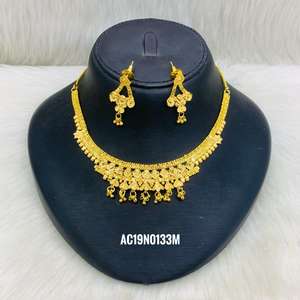 New Design Gold Plated Necklace Set - Product Image 1