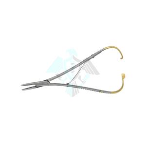 Micro-porte-aiguille Mathieu en acier inoxydable de haute qualité 17cm Instruments de neurochirurgie Logo personnalisé - Product Image 1