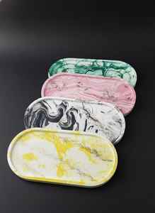 ถาดเสิร์ฟเรซิ่นงานฝีมือ ลายโมเดิร์น สำหรับตกแต่งบ้านและงานพิธีการ นำเข้าโดยตรงจากอินเดีย - Product Image 3