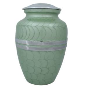 โกศเผาอลูมิเนียมคุณภาพสูงสติกเกอร์ที่สวยงามสีม่วงอ่อนดูไม่เหมือนใครสำหรับขี้เถ้ากระดูกมนุษย์ - Product Image 3