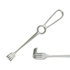 Retractor Volkman de 8,5 pulgadas, instrumento quirúrgico de 4 puntas, acero inoxidable alemán de alta calidad, uso médico certificado CE - Product Image 1