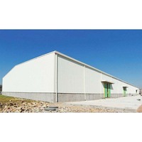 Edificio de Estructura de Acero Pesado Prefabricado en Fábrica, Taller/Almacén/Hangar/Sala/Garaje con Servicios de Soldadura y Corte