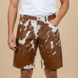 กางเกงขาสั้นลำลองฤดูร้อนระบายอากาศแห้งเร็วเอวกลางหนังแท้เป็นมิตรกับสิ่งแวดล้อมสำหรับผู้ชายและผู้หญิง - Product Image 1