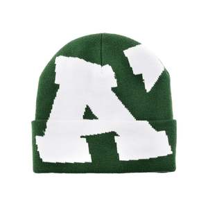 2023หมวกบีนนี่ผ้าฝ้าย100% ใส่ได้ทั้งชายและหญิงหมวกบีนนี่ลำลองลายทางพร้อมพิมพ์พัฟฤดูหนาวสำหรับการเดินทาง - Product Image 3