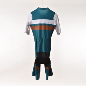 Traje de Triatlón de alta calidad personalizado, trajes sin mangas con cremallera trasera acolchada de secado rápido, ropa de Triatlón - Product Image 2