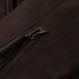 Chaquetas de Cuero para Hombre de Piel de Búfalo Genuina, Diseño Moderno, Totalmente Personalizadas, Hechas en Sialkot, Pakistán, Chaqueta de Cuero Negra - Product Image 6