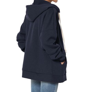 Sudadera con capucha verde con cordón blanco, al por mayor, hasta la rodilla, con estilo y elegancia, con cremallera - Product Image 6