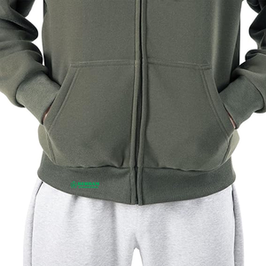 Sweat-shirts à capuche unisexes de haute qualité, épais, respirants, en tissu français 100% coton, polaire, avec logo personnalisé, pour l'hiver, vente en gros - Product Image 3
