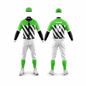 100% Maillots d'équipe de baseball personnalisés vierges de sublimation complète de haute qualité avec ensembles de shorts au prix de gros uniformes de baseball - Product Image 2
