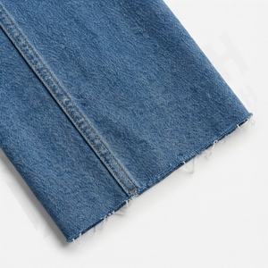 Vente en gros de jeans pour femmes à taille haute, pattes d'éléphant, déchirés, vêtements décontractés pour femmes, pantalons mi-longs, streetwear d'hiver, OEM - Product Image 6