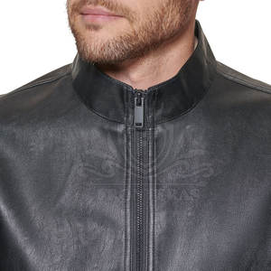 Automne hiver hommes veste en cuir meilleure qualité hommes veste en cuir sur mesure en cuir véritable hommes veste - Product Image 6