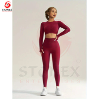 Conjunto de Yoga para Mujer, Leggings de Cintura Alta con Sujetador Deportivo, Ropa Deportiva para Gimnasio y Entrenamiento, Traje para Damas, Impresión de Logotipo Personalizado OEM