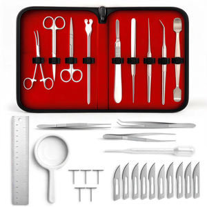 Instruments chirurgicaux manuels multifonctionnels en acier inoxydable, kit de chirurgie mineure avec ciseaux, certifié CE ISO13485, réutilisable - Product Image 1