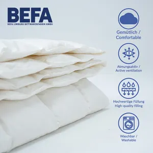 Selimut duvet Down semua musim, mewah berkualitas tinggi 90% buatan Jerman 240cm x 200cm