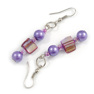 Pendientes de cuentas de resina con personalidad de nuevo diseño con pendientes de Navidad de acero inoxidable pendientes de cuentas tejidas a mano al por mayor - Product Image 3