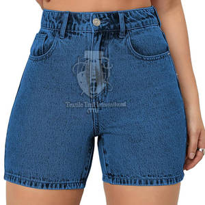 Nouveauté : Shorts en jean personnalisés pour femmes, couleur personnalisée, coton respirant, avec poches. - Product Image 5