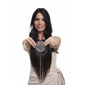 ท็อปเปอร์ลูกไม้แบบกึ่งทอ รูปทรงวงรี 3x3  ต่อผมแท้ 100% - Product Image 5