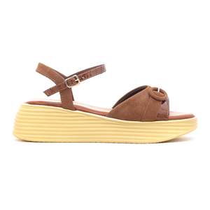 Marron FR5078 Sandales à talons formels Sandales plates à la mode pour les fêtes de mariage Tenues habillées Été Evergreen PU Utilisation extérieure - Product Image 3