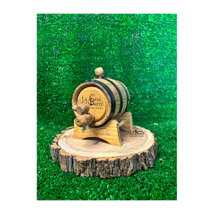Baril élégant en bois de chêne de 250ml avec six anneaux pour les amateurs de vin et de bière - Product Image 4