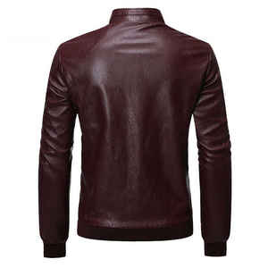 Veste de moto d'hiver pour homme de haute qualité, design personnalisé, cuir PU, col montant à capuche, nouvelle arrivée, veste pour homme - Product Image 2
