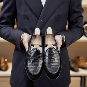 Chaussures Oxford classiques en cuir véritable pour hommes, chaussures habillées formelles à lacets. - Product Image 5