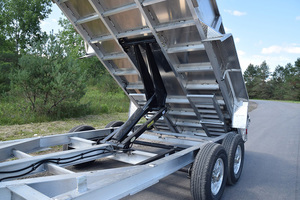 Remorque à benne basculante en aluminium à vendre Remorque à benne basculante hydraulique légère et résistante - Product Image 6