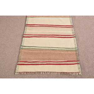 Tapis vintage, tapis de couloir 2,6x10,9 pieds, tapis turc en laine persane marron - Product Image 5