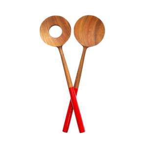 La mejor opción, utensilios de servidor de ensalada larga de madera de alta calidad, artículos de cocina para el hogar, venta al por mayor de Vietnam - Product Image 3