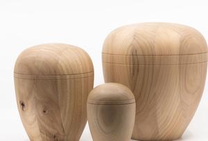 Urna de cremación de madera redonda moderna más vendida de alta calidad de Vietnam Suministros funerarios superiores para cenizas humanas y de mascotas - Product Image 2