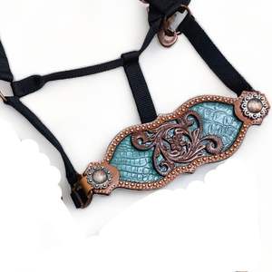 Cabecera de caballo occidental de diseño personalizado de calidad superior, cuero tallado a mano, equitación a precio competitivo - Product Image 3