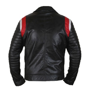 New Arrival Winter High Street Full Zip Genuine Leather Bomber <b>Jacket</b> for <b>Men</b> Waterproof & Breathable Customizable Color & Logo - Product Image 5