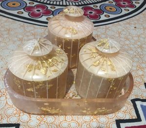 ウォーターフォード像装飾瓶家庭用装飾収納防水手描きモデルパターン樹脂工芸品ビジネス - Product Image 1