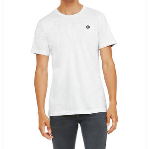 T-shirts à manches courtes pour hommes en gros, col rond, tissu jersey, respirant, décontracté, été, couleur unie, vêtements de sport, marque privée - Product Image 1