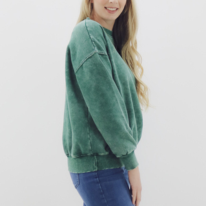 Sudadera Deportiva de Moda para Mujer, Talla Grande, Estilo Lavado Ácido, Venta al Por Mayor 2026 - Product Image 5