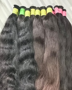 Extensions de cheveux humains Remy droits à un dessin de qualité supérieure Style de tissage indien d'Inde - Product Image 4
