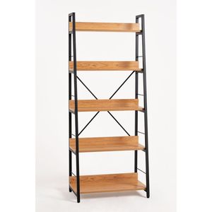 Librería de diseño Industrial de 5 estantes Peki para el hogar, oficina, taller, sala de estar, dormitorio, comedor, escuela, uso en Hotel - Product Image 1