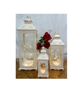 Hecho de hierro Ramadán Decoración Para sala de estar lámpara de Vela decorativa linterna marroquí elegante linterna decorativa - Product Image 1