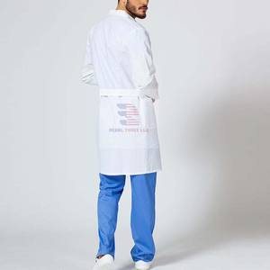 Bata de laboratorio abotonada Bata de laboratorio médico profesional para hospital - Product Image 4