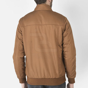 Chaqueta de invierno con logotipo personalizado para hombre, de alta calidad, talla grande, informal, con cuello levantado, con logotipo frontal - Product Image 4