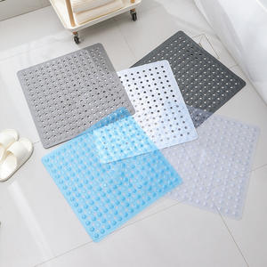 Tapis de douche moderne antidérapant en PVC pour salle de <span class=keywords><strong>bain</strong></span> Design gaufré à séchage rapide avec récureur de pieds efficace pour <span class=keywords><strong>bain</strong></span> <span class=keywords><strong>moussant</strong></span> Motif ondulé - Product Image 1