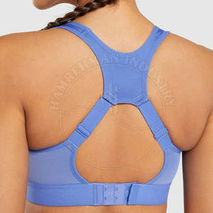 สปอร์ตบราสำหรับผู้หญิงผ้าสแปนเด็กซ์/ โพลีเอสเตอร์สำหรับออกกำลังกายฟิตเนสและออกกำลังกายระบายอากาศได้ดีเนื้อนุ่ม - Product Image 6